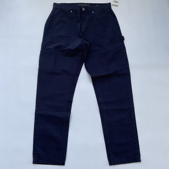 Guess Men’s Regular Tapered Carpenter Pants Relax Fit In Navy Blue Size 31 - Picture 4 of 12